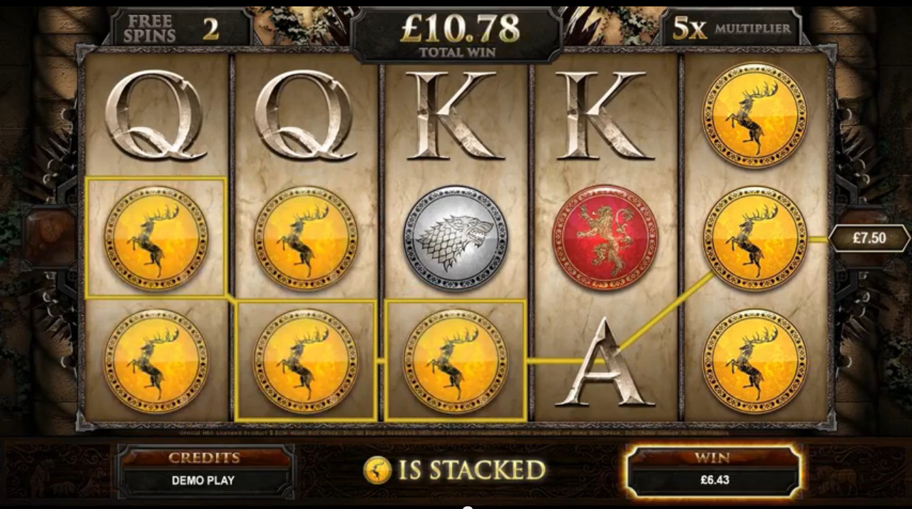 Игровой автомат Game of Thrones выплаты